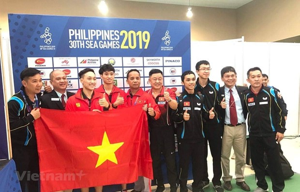 SEA Games 30: une médaille d’or historique pour le tennis de table vietnamien ảnh 1 SEA Games 30: une médaille d’or historique pour le tennis de table vietnamien ảnh 1