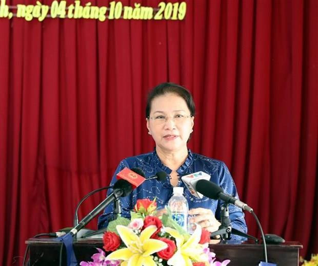 La présidente de l’AN rencontre des électeurs de Can Tho ảnh 1 La présidente de l’AN rencontre des électeurs de Can Tho ảnh 1