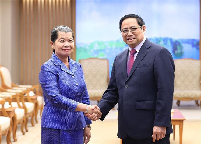 Le Premier ministre Pham Minh Chinh reçoit la vice-Première ministre cambodgienne ảnh 1 Le Premier ministre Pham Minh Chinh reçoit la vice-Première ministre cambodgienne ảnh 1