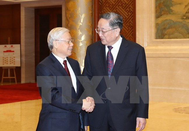 Le leader du PCV rencontre le président du Comité central de la CCPPC ảnh 1 Le leader du PCV rencontre le président du Comité central de la CCPPC ảnh 1