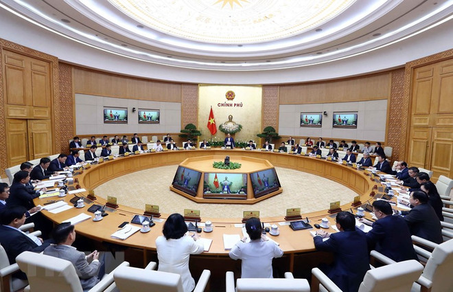 Réunion périodique du gouvernement sur la situation économique en trois mois ảnh 1 Réunion périodique du gouvernement sur la situation économique en trois mois ảnh 1