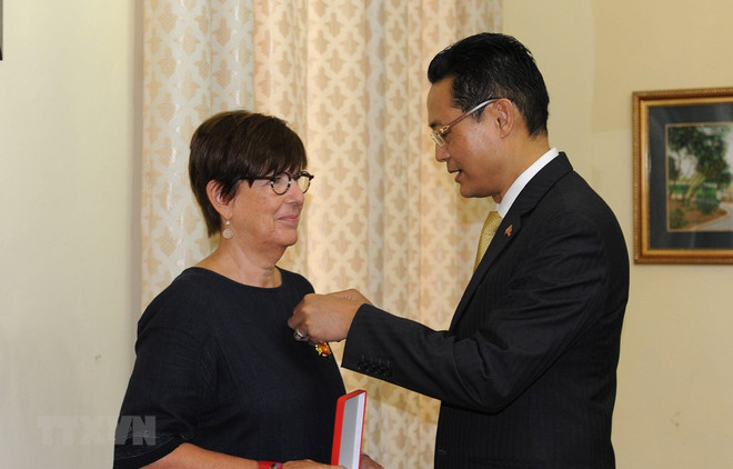 L’ancienne ambassadrice belge au Vietnam à l’honneur ảnh 1 L’ancienne ambassadrice belge au Vietnam à l’honneur ảnh 1