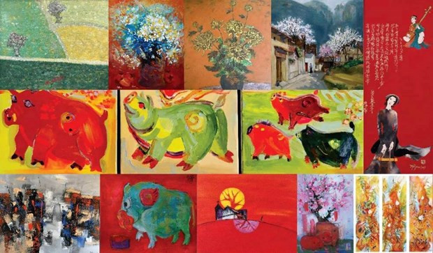 La peinture des 12 signes du zodiaque vietnamien dans la vie contemporaine ảnh 1 La peinture des 12 signes du zodiaque vietnamien dans la vie contemporaine ảnh 1