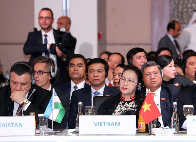 La présidente de l’AN vietnamienne assiste à la cérémonie d'ouverture de MSEAP 3 ảnh 1 La présidente de l’AN vietnamienne assiste à la cérémonie d'ouverture de MSEAP 3 ảnh 1