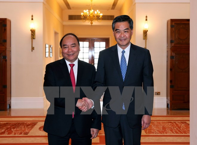Le Premier ministre rencontre le chef de l’exécutif de Hong Kong ảnh 1 Le Premier ministre rencontre le chef de l’exécutif de Hong Kong ảnh 1