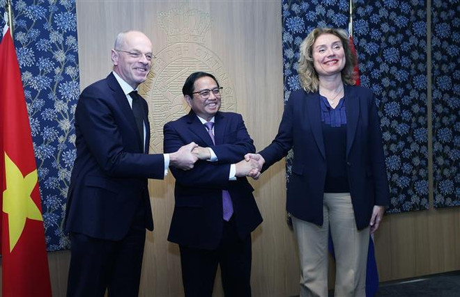 La tournée en Europe du Premier ministre Pham Minh Chinh couronnée de succès sur tous les plans ảnh 3 La tournée en Europe du Premier ministre Pham Minh Chinh couronnée de succès sur tous les plans ảnh 3