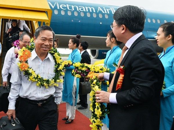 Inauguration de la nouvelle ligne domestique Nha Trang - Hai Phong ảnh 1 Inauguration de la nouvelle ligne domestique Nha Trang - Hai Phong ảnh 1