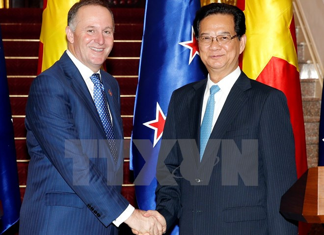 Le Premier ministre néo-zélandais achève sa visite officielle au Vietnam ảnh 1 Le Premier ministre néo-zélandais achève sa visite officielle au Vietnam ảnh 1