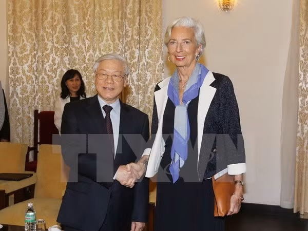 Nguyen Phu Trong reçoit la directrice du FMI ảnh 1
