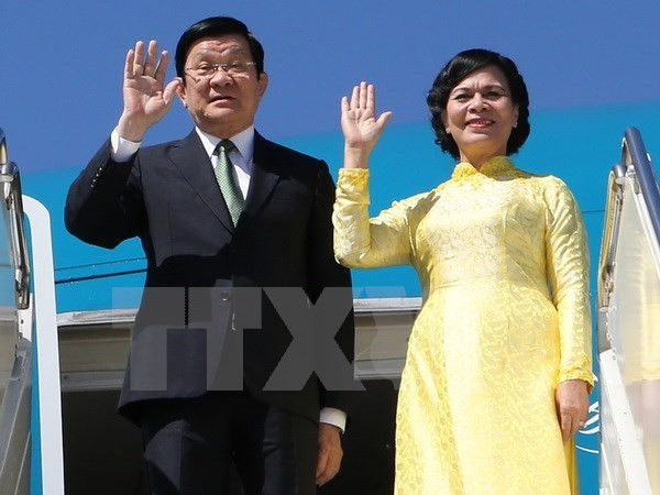 Le président Truong Tan Sang commence sa visite d'Etat en Tanzanie ảnh 1 Le président Truong Tan Sang commence sa visite d'Etat en Tanzanie ảnh 1