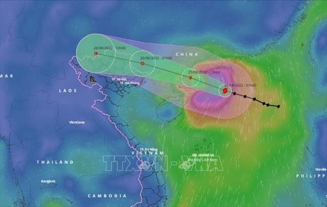 Tempête Ma-on: De fortes pluies prévues au Nord depuis l'après-midi du 25 août ảnh 1 Tempête Ma-on: De fortes pluies prévues au Nord depuis l'après-midi du 25 août ảnh 1