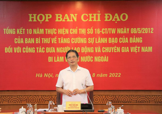 Renforcement de la direction du Parti pour l’envoi de Vietnamiens à l’étranger pour travailler ảnh 1 Renforcement de la direction du Parti pour l’envoi de Vietnamiens à l’étranger pour travailler ảnh 1