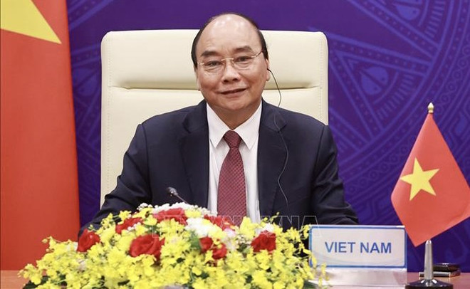 Le président Nguyen Xuan Phuc prononce un discours lors du Sommet sur le climat ảnh 1 Le président Nguyen Xuan Phuc prononce un discours lors du Sommet sur le climat ảnh 1