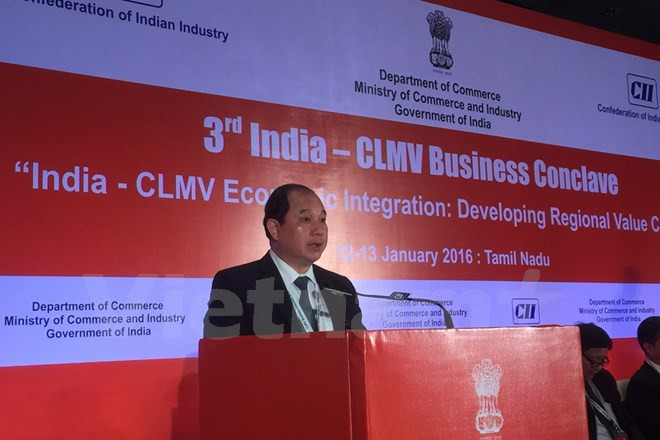 Le Vietnam à la conférence de coopération commerciale Inde-CLMV ảnh 1 Le Vietnam à la conférence de coopération commerciale Inde-CLMV ảnh 1