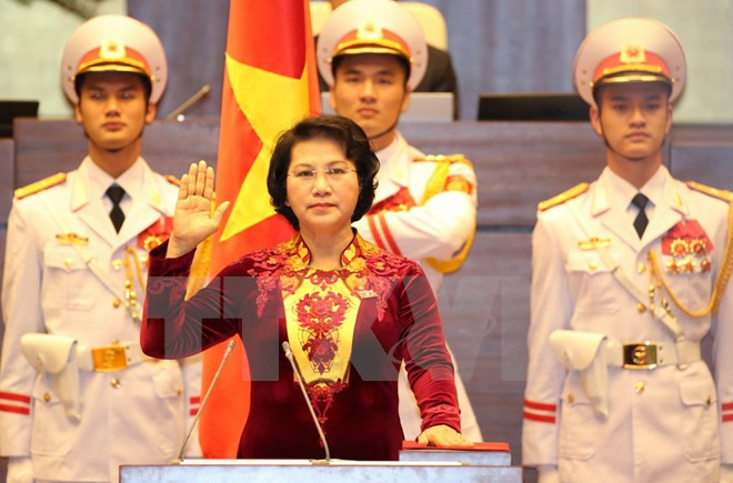Election de Nguyen Thi Kim Ngan à la présidence de l’Assemblée nationale ảnh 1 Election de Nguyen Thi Kim Ngan à la présidence de l’Assemblée nationale ảnh 1