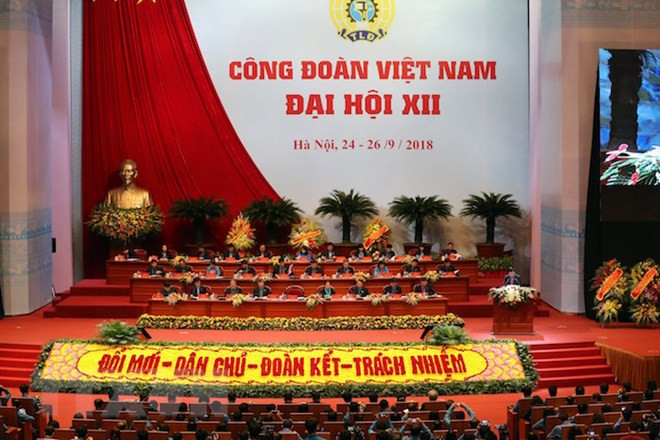 Le 12e congrès syndical national du Vietnam s’ouvre à Hanoi ảnh 1 Le 12e congrès syndical national du Vietnam s’ouvre à Hanoi ảnh 1