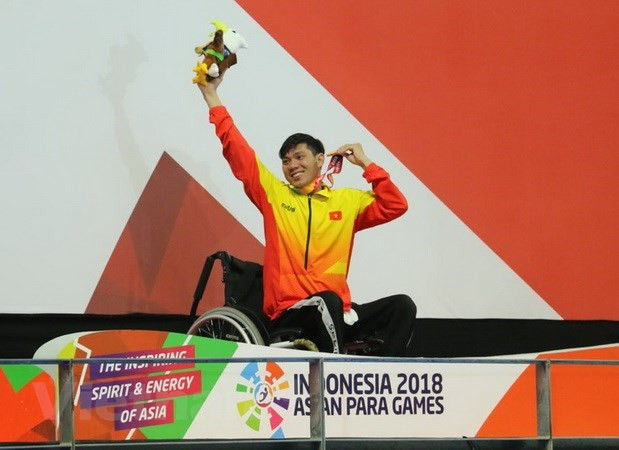 Asian Para Games 2018: le nageur Vo Thanh Tung décroche une autre médaille d'or ảnh 1
