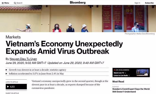 Bloomberg : l’économie du Vietnam se développe d'une manière imprévue ảnh 1