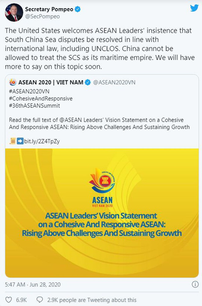 Les États-Unis apprécient la déclaration du 36e Sommet de l’ASEAN ảnh 1