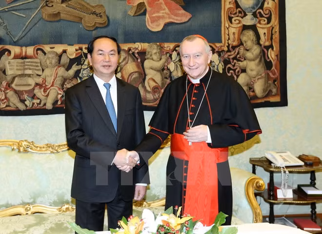 Tran Dai Quang rencontre le pape François ảnh 2