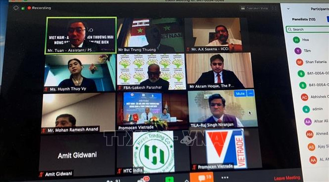Une visioconférence vise à stimuler le commerce entre le Vietnam et l'Inde ảnh 1 Une visioconférence vise à stimuler le commerce entre le Vietnam et l'Inde ảnh 1