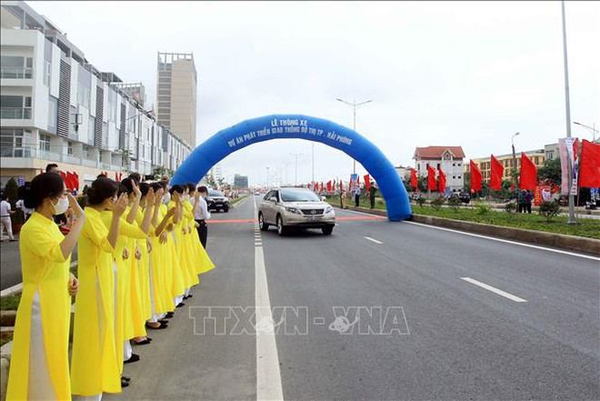 Hai Phong: une artère urbaine ouverte à la circulation ảnh 1 Hai Phong: une artère urbaine ouverte à la circulation ảnh 1