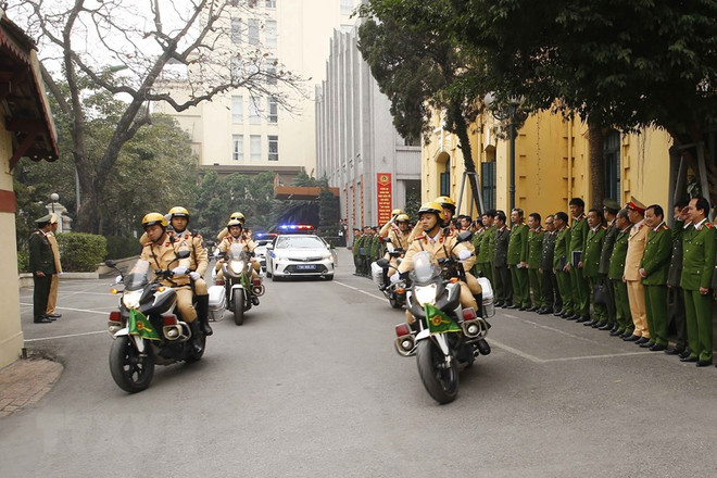 La police de Hanoi met en œuvre des plans pour assurer la sécurité du congrès du Parti ảnh 1 La police de Hanoi met en œuvre des plans pour assurer la sécurité du congrès du Parti ảnh 1