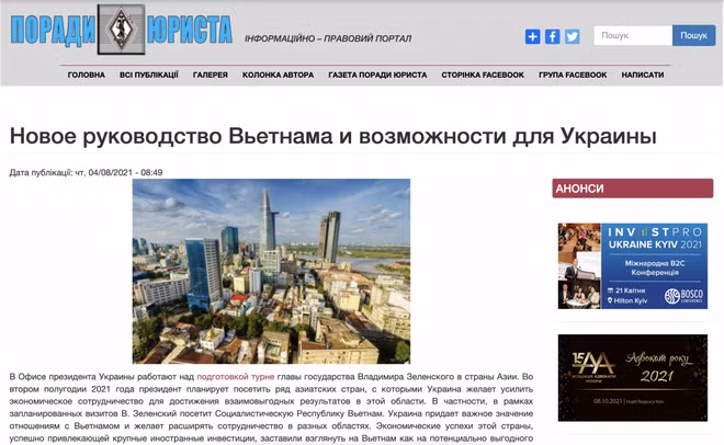 La presse ukrainienne apprécie les réalisations du Vietnam ảnh 1