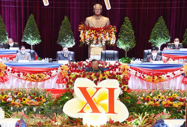 Ouverture du 11e Congrès national du Parti populaire révolutionnaire du Laos ảnh 1 Ouverture du 11e Congrès national du Parti populaire révolutionnaire du Laos ảnh 1