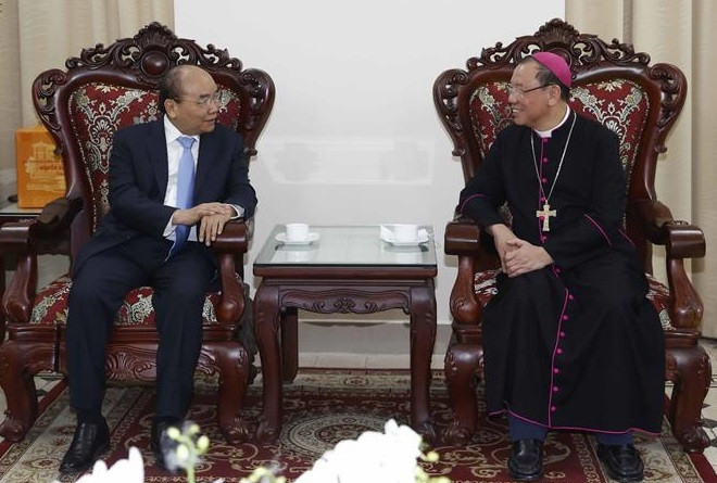 Le président Nguyen Xuan Phuc formule ses vœux de Noël aux catholiques ảnh 2 Le président Nguyen Xuan Phuc formule ses vœux de Noël aux catholiques ảnh 2
