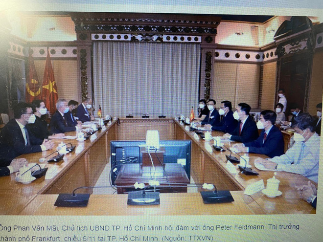 Ho Chi Minh-Ville et Francfort (Allemagne) promeuvent leur coopération ảnh 1 Ho Chi Minh-Ville et Francfort (Allemagne) promeuvent leur coopération ảnh 1
