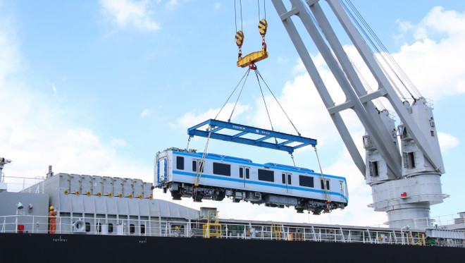 Ho Chi Minh-Ville reçoit déjà cinq trains de la ligne de métro Ben Thanh-Suoi Tien ảnh 1 Ho Chi Minh-Ville reçoit déjà cinq trains de la ligne de métro Ben Thanh-Suoi Tien ảnh 1