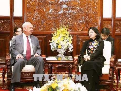 La vice-présidente Dang Thi Ngoc Thinh reçoit une délégation russe ảnh 1