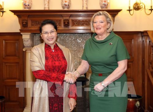 La présidente de l'AN s'entretient avec la présidente du Sénat néerlandais ảnh 1