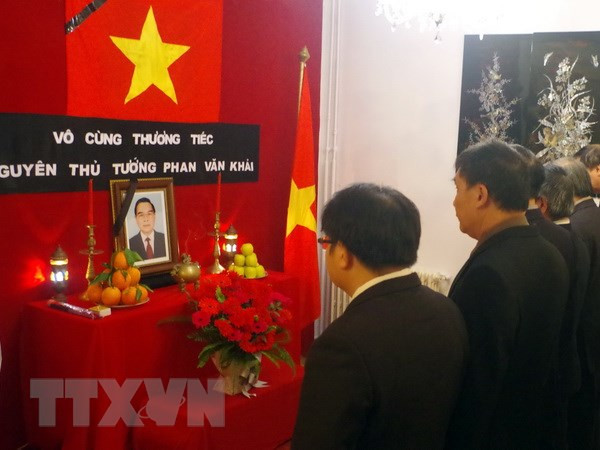Hommage à l'ancien Premier ministre Phan Van Khai à l'étranger ảnh 1 Hommage à l'ancien Premier ministre Phan Van Khai à l'étranger ảnh 1