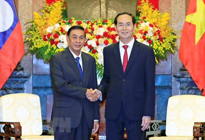 Le président Trân Dai Quang reçoit le chef du bureau présidentiel laotien ảnh 1 Le président Trân Dai Quang reçoit le chef du bureau présidentiel laotien ảnh 1