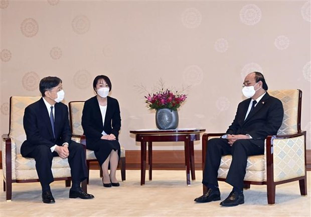 Entrevue entre le président Nguyen Xuan Phuc et l’empereur japonais ảnh 1 Entrevue entre le président Nguyen Xuan Phuc et l’empereur japonais ảnh 1