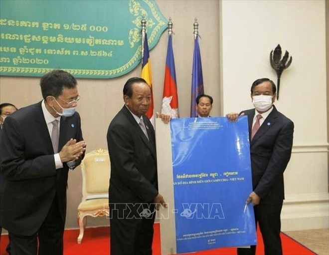 La carte topographique de la frontière Cambodge-Vietnam sera envoyée à l’ONU ảnh 1 La carte topographique de la frontière Cambodge-Vietnam sera envoyée à l’ONU ảnh 1