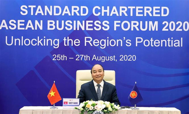 Le PM participe au Forum d’affaires de l'ASEAN Standard Chartered 2020 ảnh 1 Le PM participe au Forum d’affaires de l'ASEAN Standard Chartered 2020 ảnh 1
