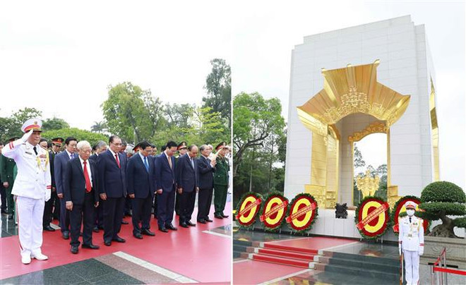 Les plus hauts dirigeants rendent hommage au Président Hô Chi Minh ảnh 1