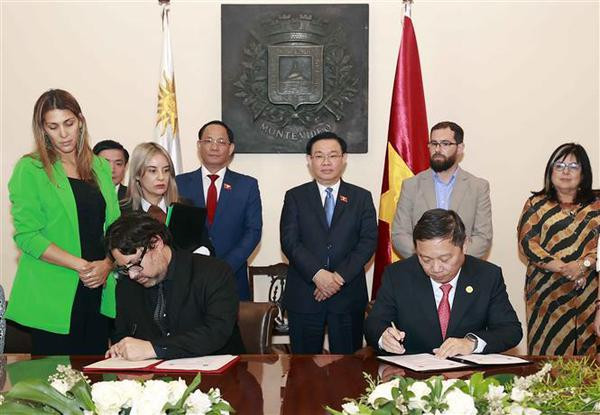 Le président de l’AN Vuong Dinh Hue rencontre le maire p.i de Montevideo ảnh 2 Le président de l’AN Vuong Dinh Hue rencontre le maire p.i de Montevideo ảnh 2