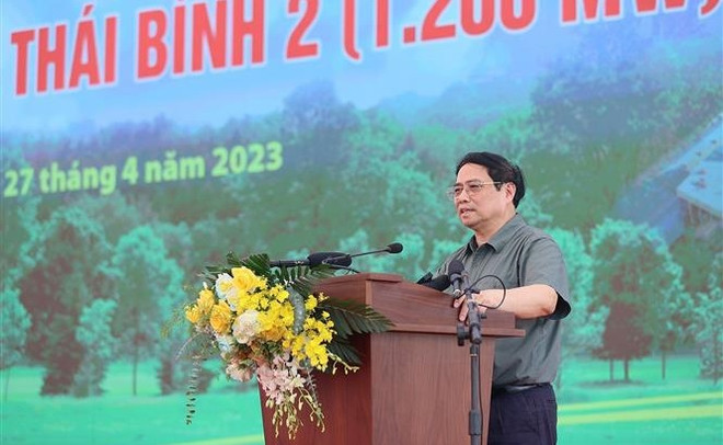 Le Premier ministre à la cérémonie d’inauguration de la centrale thermique Thai Binh 2 ảnh 1 Le Premier ministre à la cérémonie d’inauguration de la centrale thermique Thai Binh 2 ảnh 1