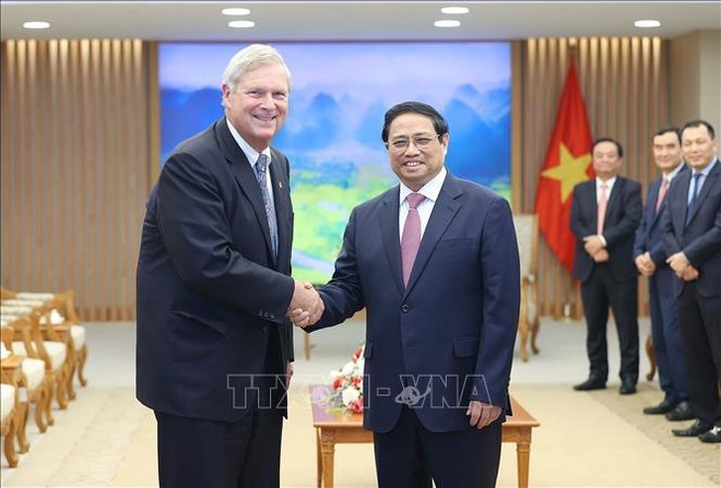 Le Premier ministre Pham Minh Chinh reçoit le secrétaire d'État américain à l'Agriculture ảnh 1 Le Premier ministre Pham Minh Chinh reçoit le secrétaire d'État américain à l'Agriculture ảnh 1