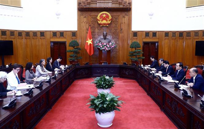 Le vice-Premier ministre Trân Luu Quang reçoit la coordinatrice résidente de l’ONU au Vietnam ảnh 1 Le vice-Premier ministre Trân Luu Quang reçoit la coordinatrice résidente de l’ONU au Vietnam ảnh 1
