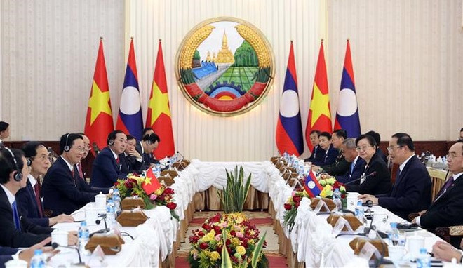 Le président Vo Van Thuong termine avec succès sa visite officielle au Laos ảnh 1 Le président Vo Van Thuong termine avec succès sa visite officielle au Laos ảnh 1