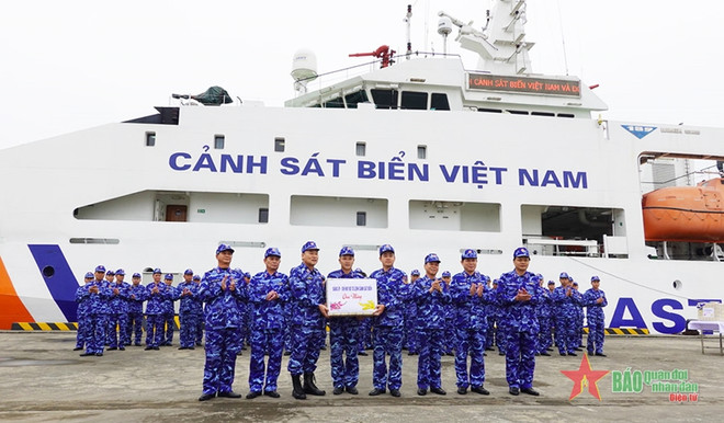 Patrouille conjointe des Gardes côtières vietnamienne et chinoise ảnh 1 Patrouille conjointe des Gardes côtières vietnamienne et chinoise ảnh 1