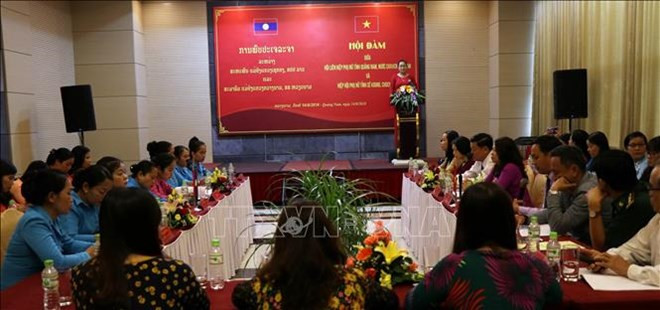 Les unions des femmes de Quang Nam et Sékong (Laos) intensifient leur coopération ảnh 1 Les unions des femmes de Quang Nam et Sékong (Laos) intensifient leur coopération ảnh 1