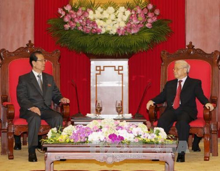 Une délégation du Parti du Travail de Corée au Vietnam ảnh 1 Une délégation du Parti du Travail de Corée au Vietnam ảnh 1