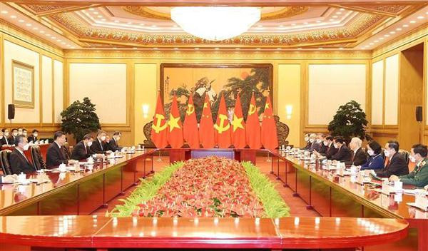 La visite en Chine du secrétaire général du PCV Nguyên Phu Trong impulse les relations bilatérales ảnh 2 La visite en Chine du secrétaire général du PCV Nguyên Phu Trong impulse les relations bilatérales ảnh 2