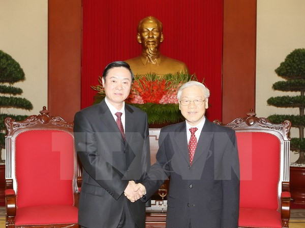 Le chef du PCV reçoit un membre du Bureau politique chinois ảnh 1 Le chef du PCV reçoit un membre du Bureau politique chinois ảnh 1